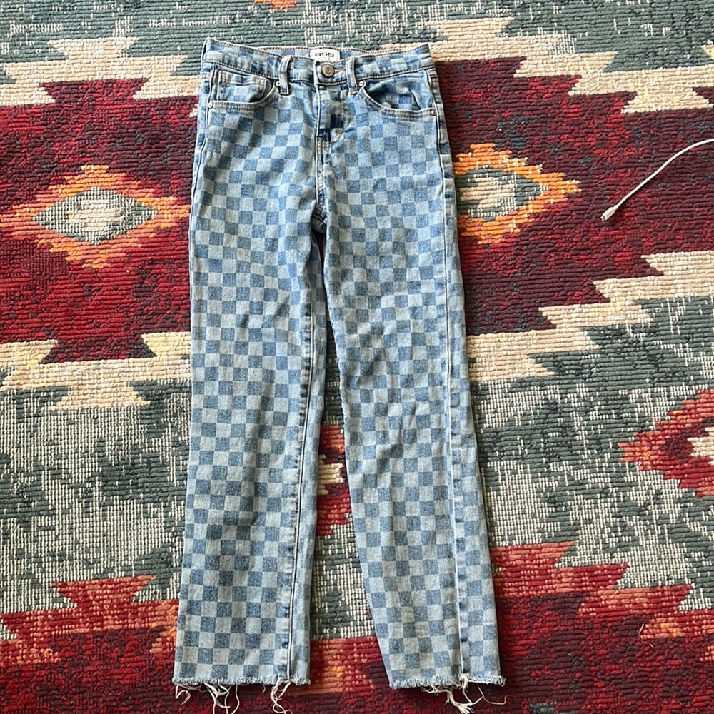 Checker print jeans,girls size 10, RSQ brand from TILLYS